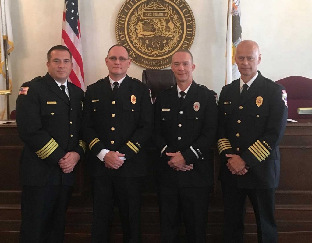 Calumet City Fire Department congratulates Captain Tim McGannon and Lieutenant Ken Lee on their promotions!