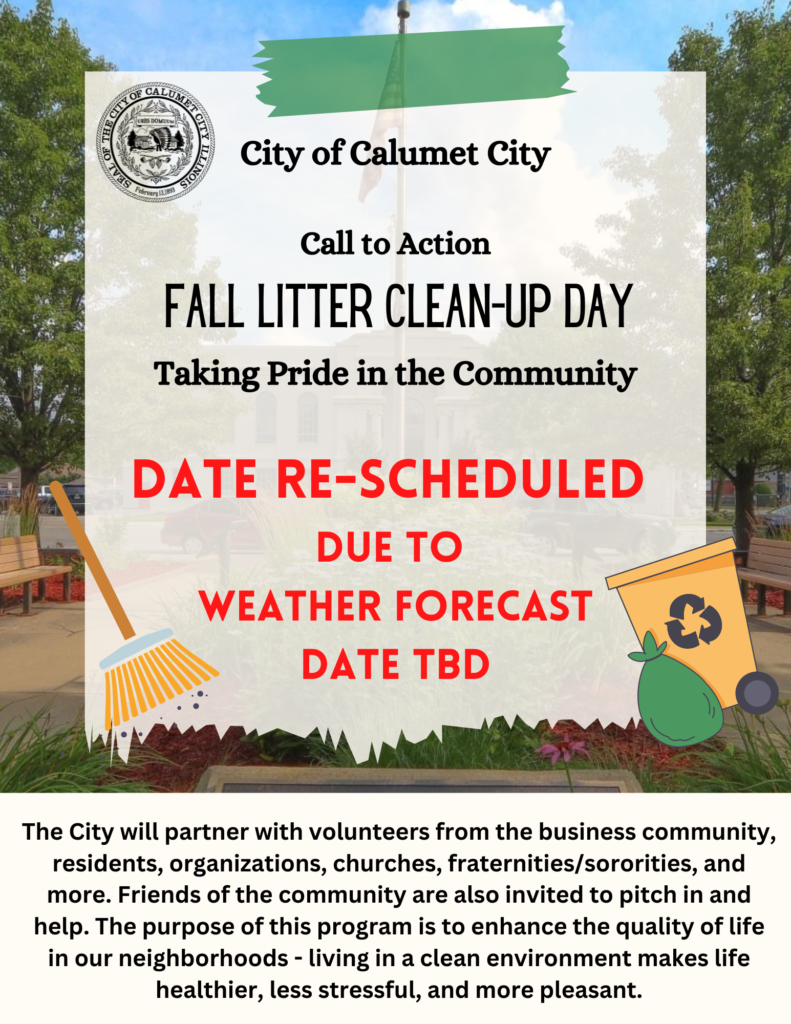 Fall Litter CleanUp Day Calumet City
