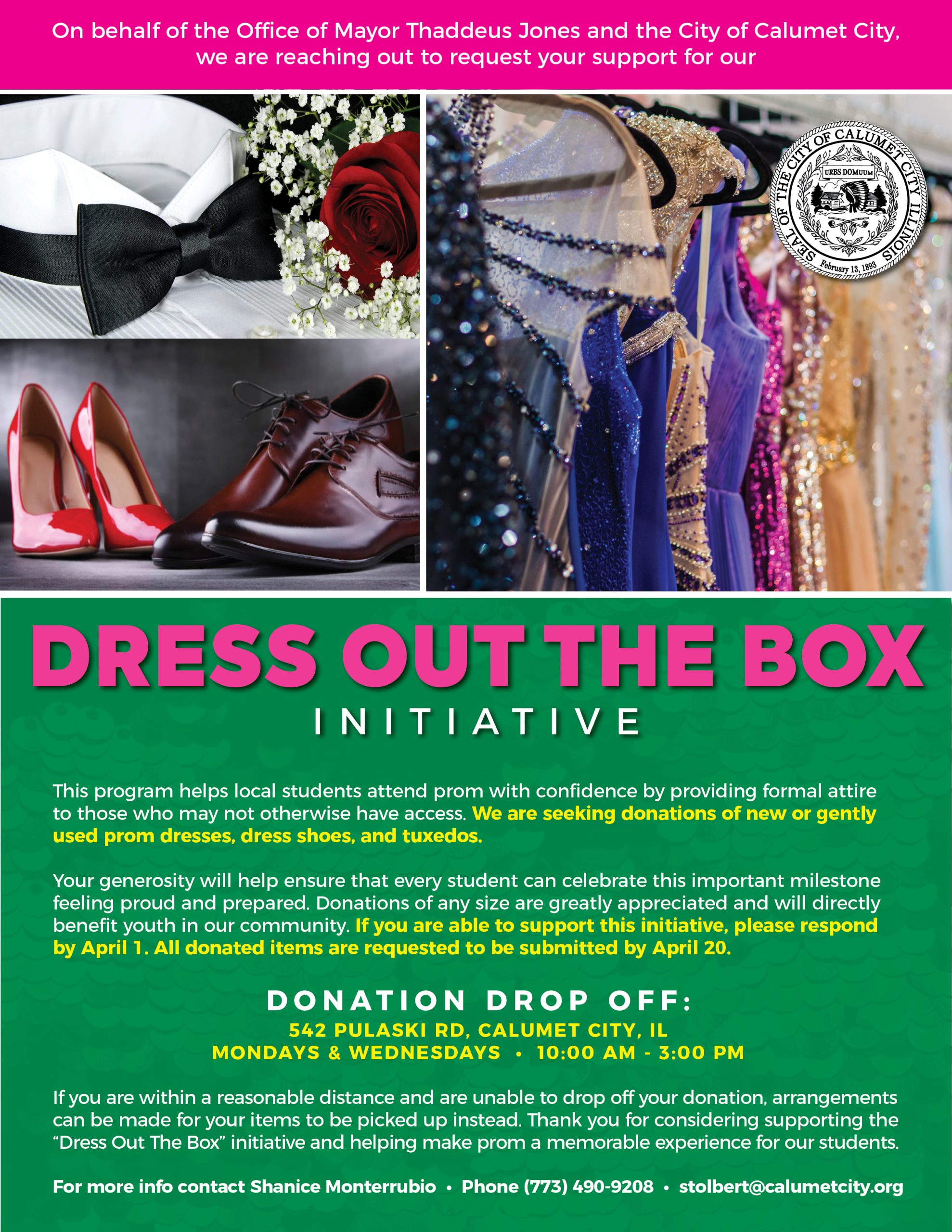 Dress out the box flyer